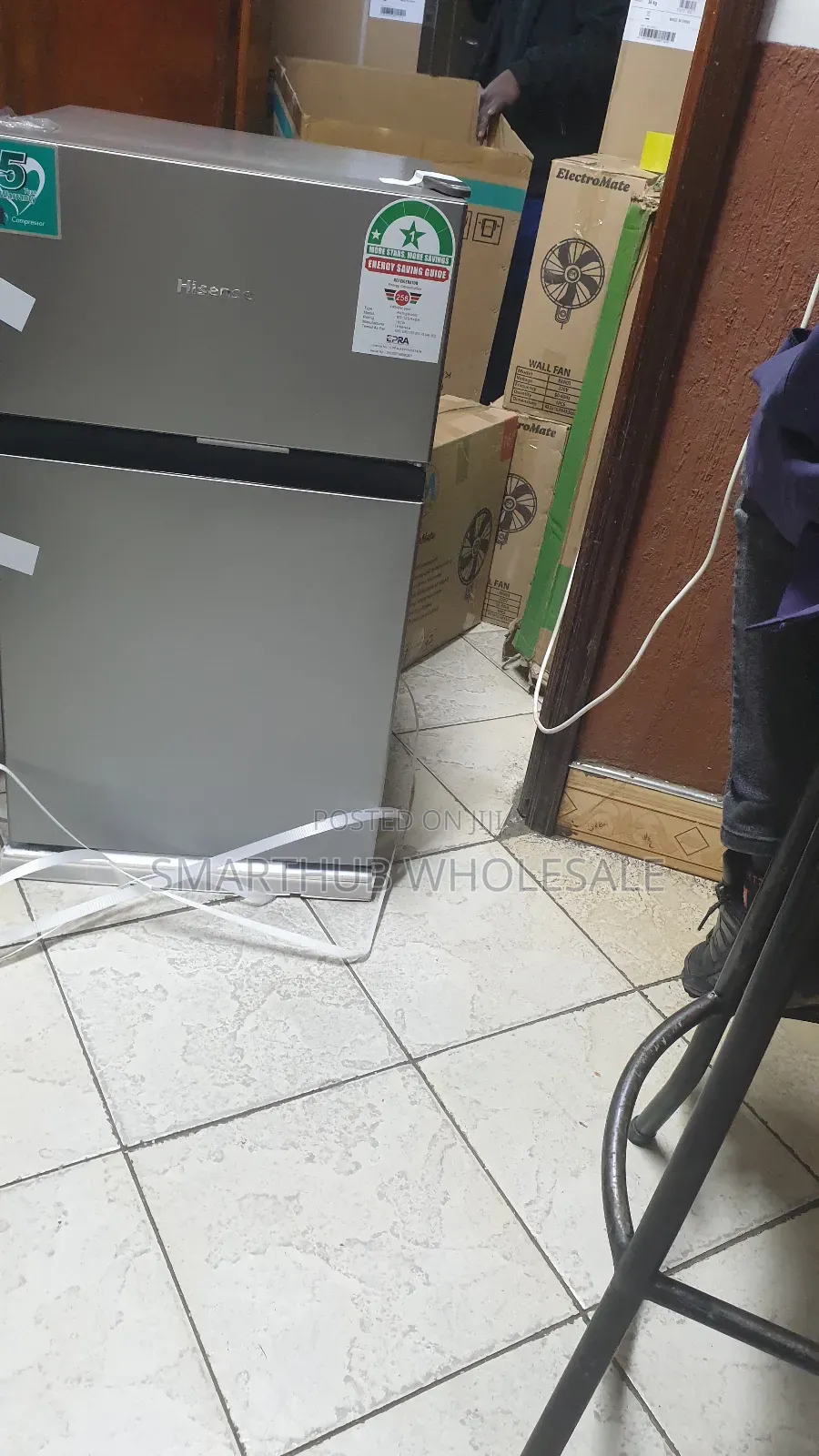 Fridge-- Hisense 91l Double Door Refrigerator