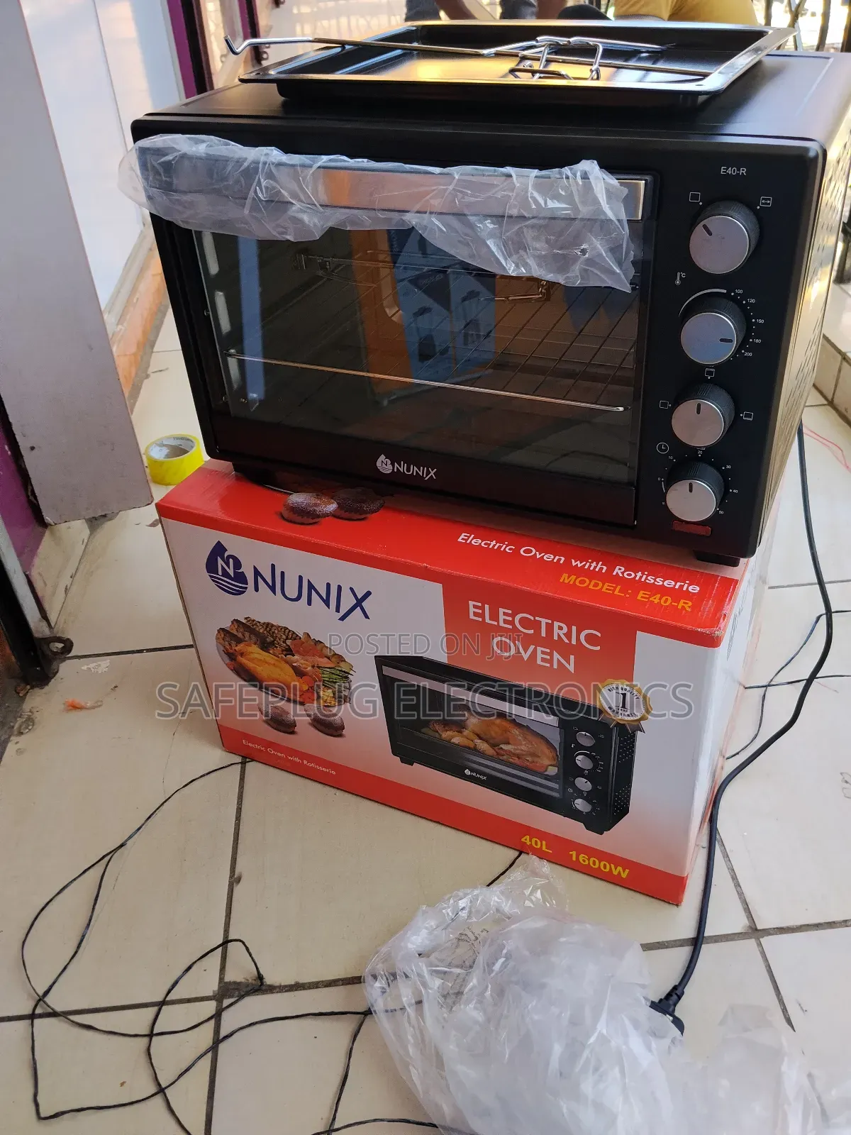 New Nunix 40l Digital Electric Oven | Timer Thermostat | Free