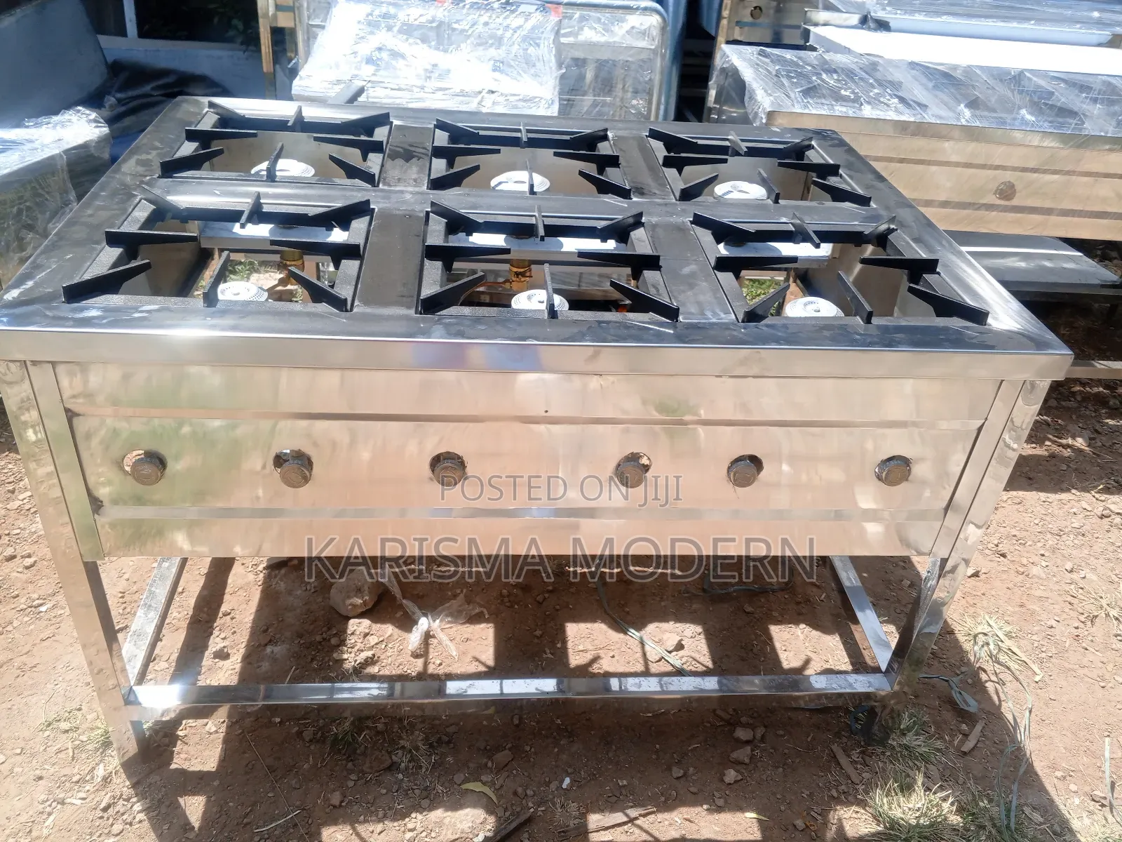 Gas Range Cooker Industrial 6 Burner