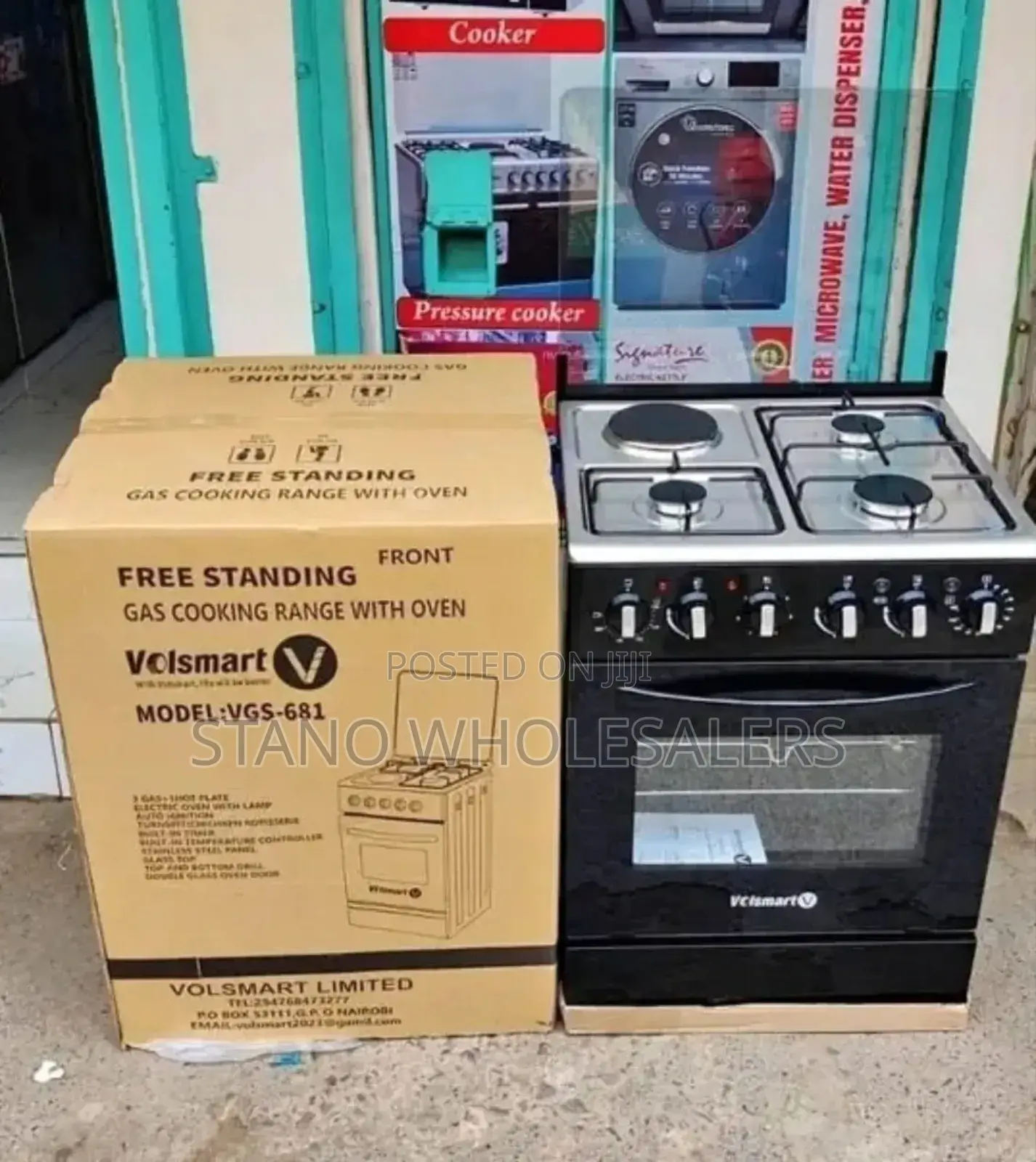 Electric Oven Volsmart 60 by 60 Standing Cooker Cv/8