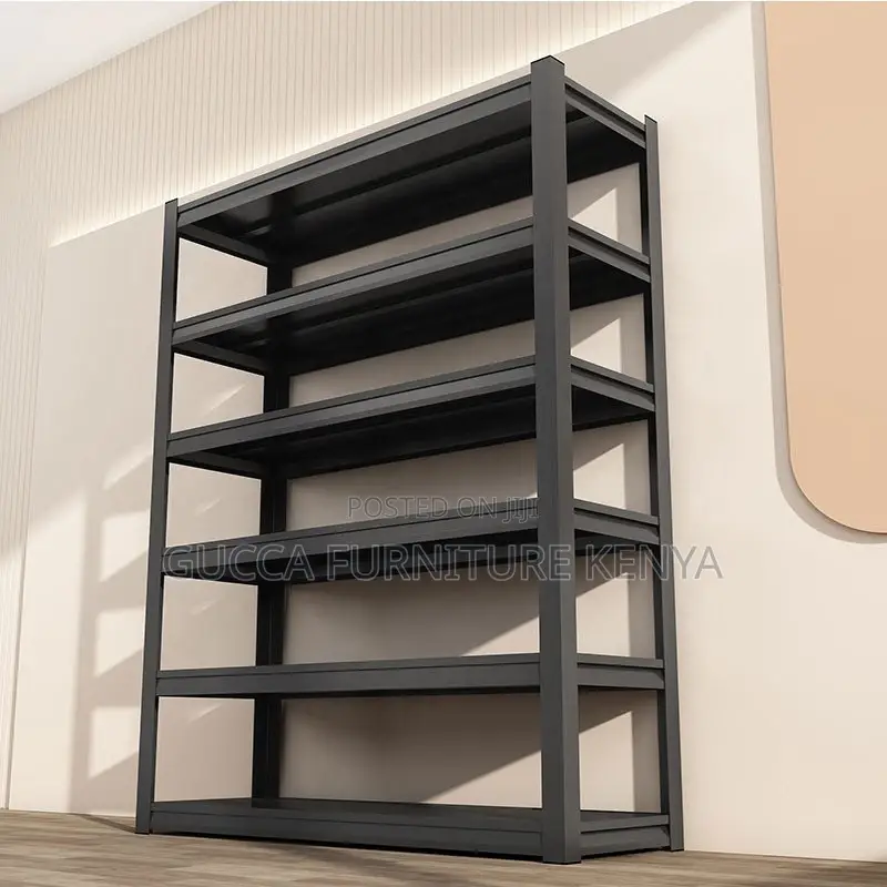 5-tier Metallic Office Shelving File Rack