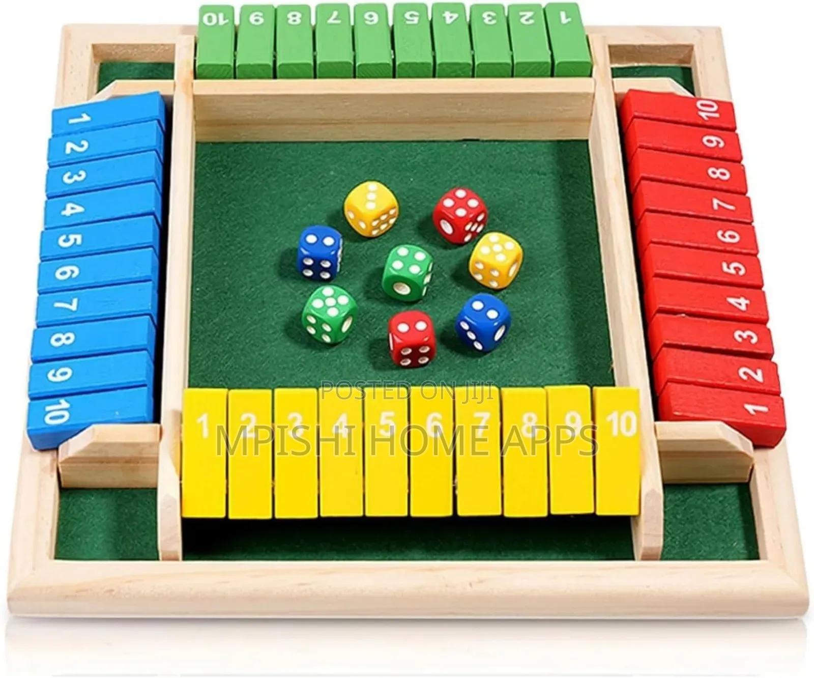 Shut the Box Dice Board Game