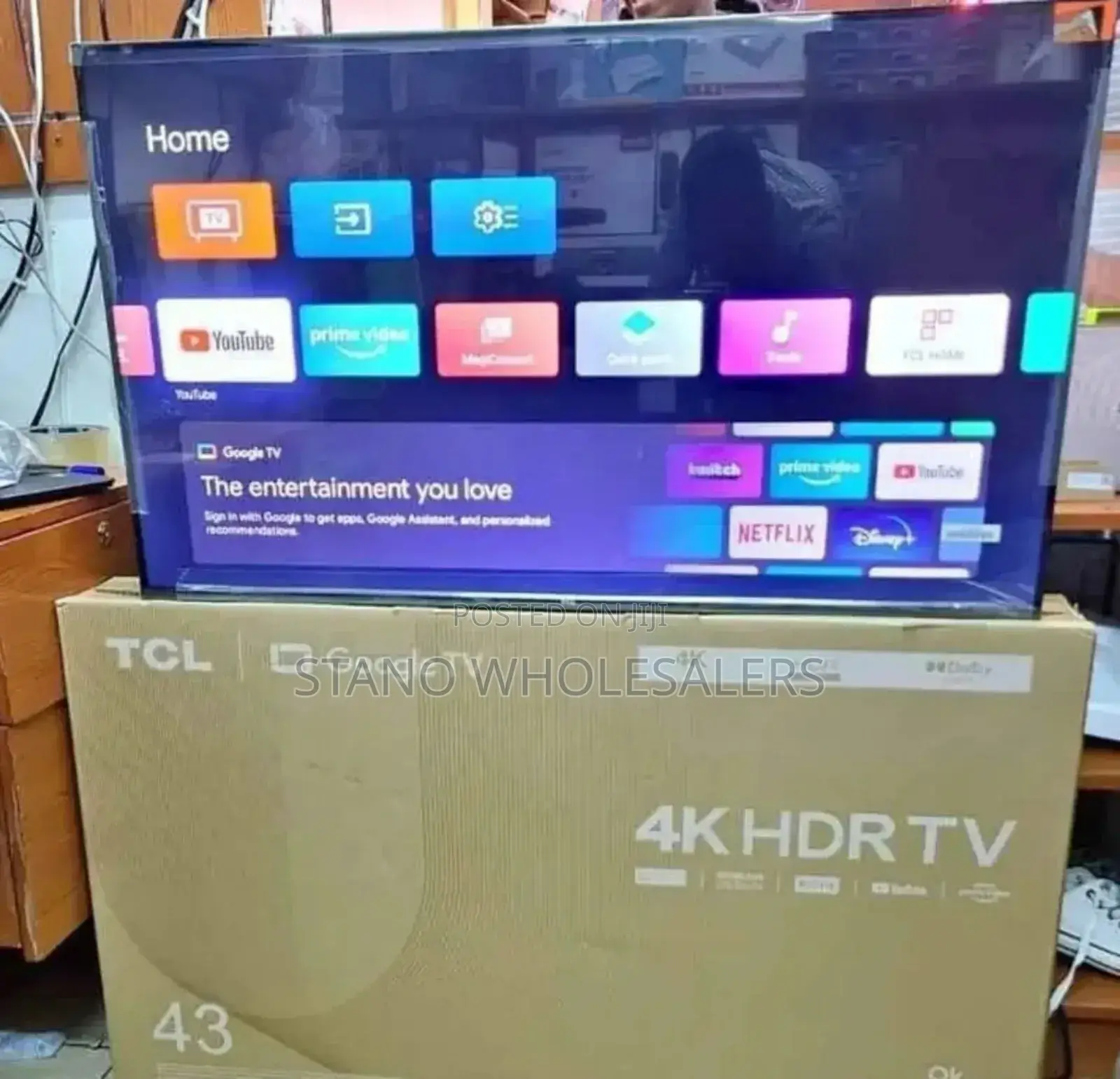 Pre Installed Apps TCL 4 K HDR 43 Inch Television