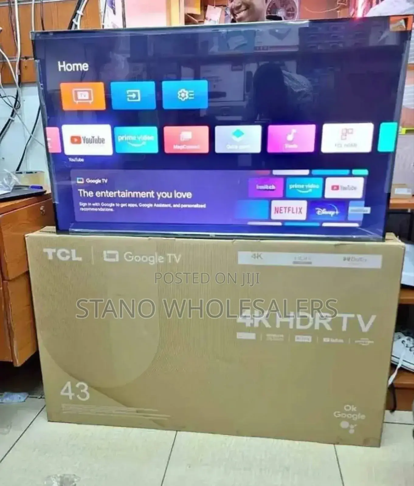 Pre Installed Apps TCL 4 K HDR 43 Inch Television