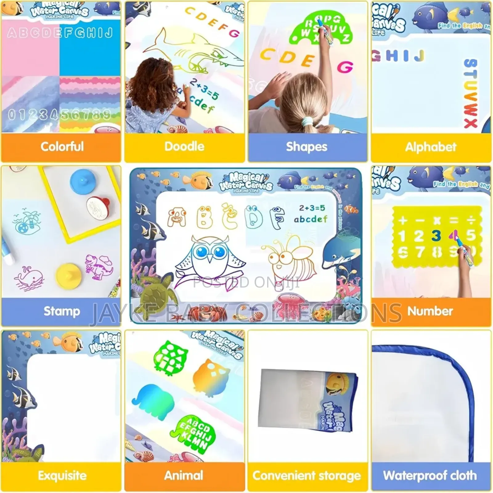 Messy Walls? Try This Reusable Water Drawing Mat