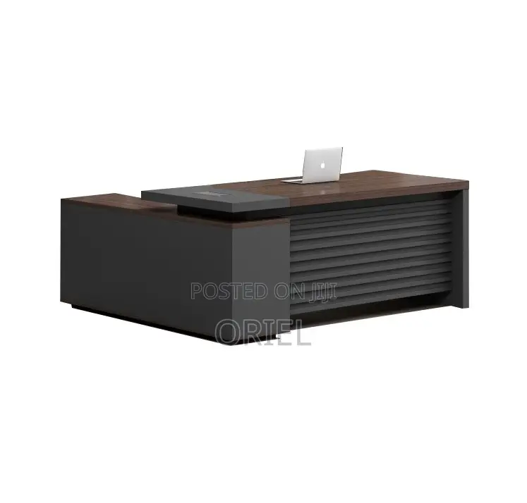 Office Desk; Executive Office Table in Dark Oak Finish