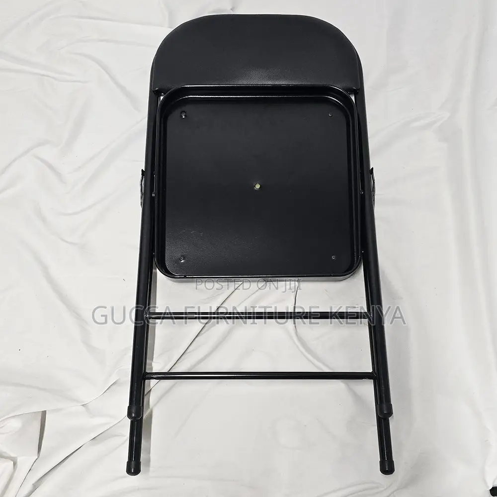Black Foldable Home Office Study Desk Chair