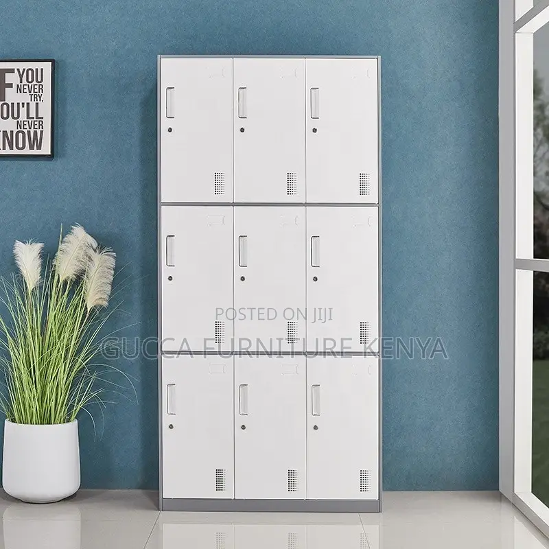 9-locker Metallic Home Office Storage Cabinet