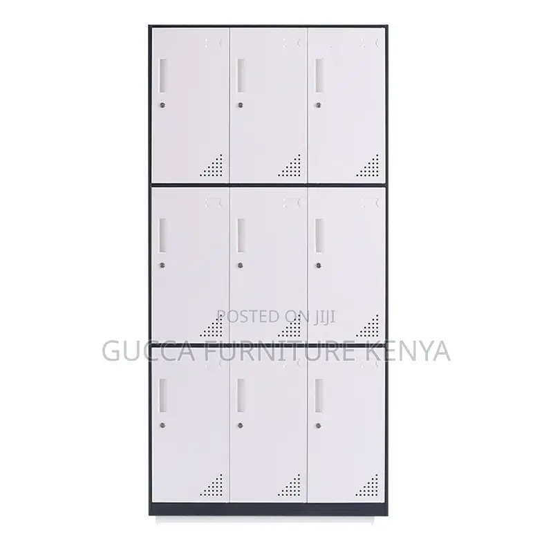 9-locker Metallic Home Office Storage Cabinet