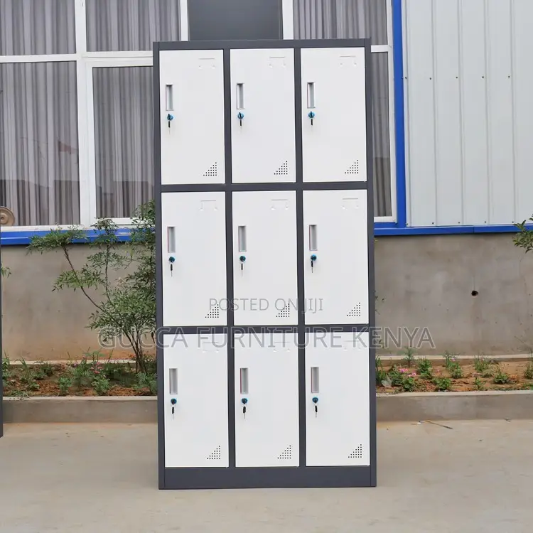 9-locker Metallic Home Office Storage Cabinet
