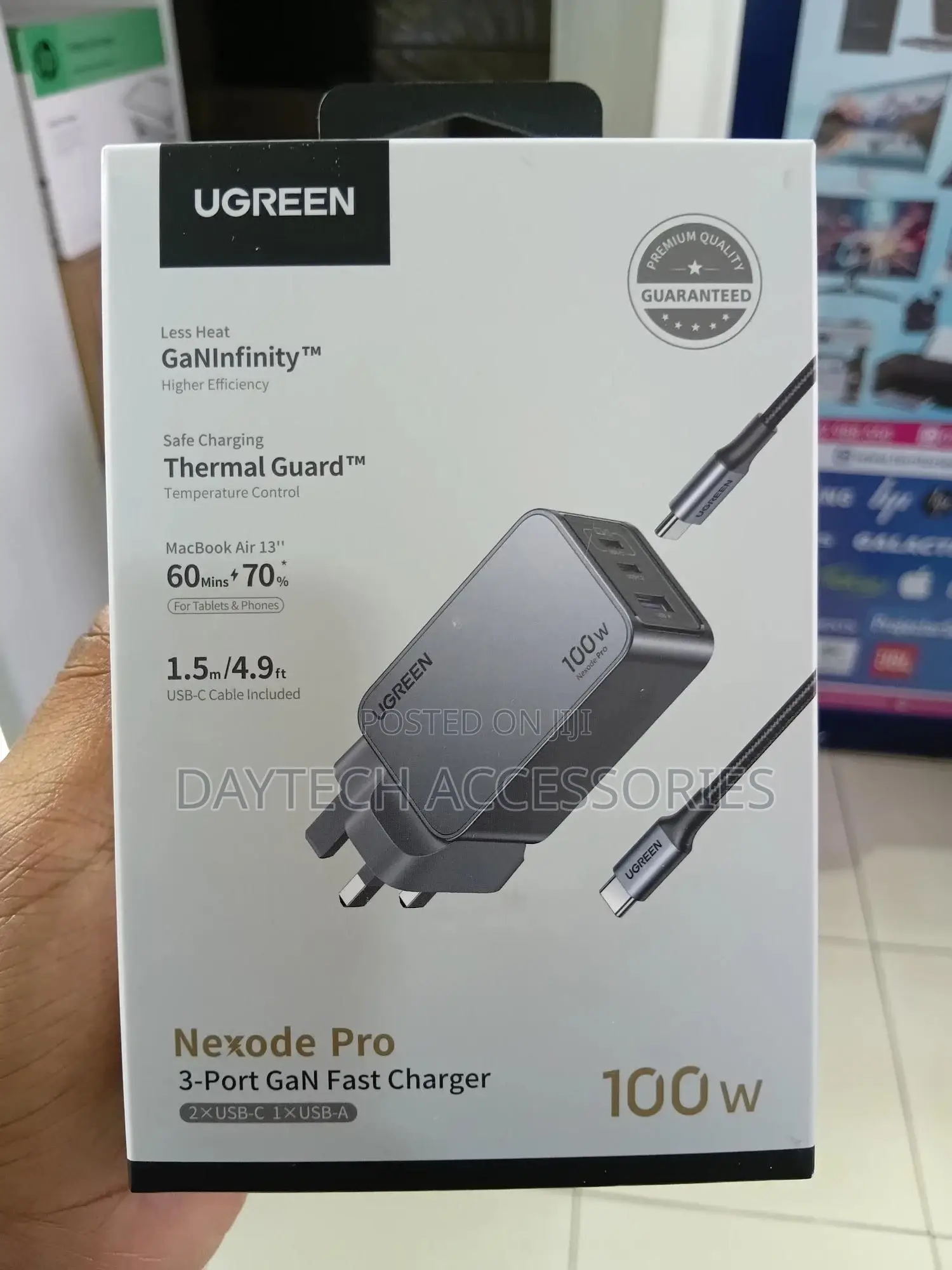 Ugreen Nexode Pro 100w Gan Fast Charger + 100w Cable - X757
