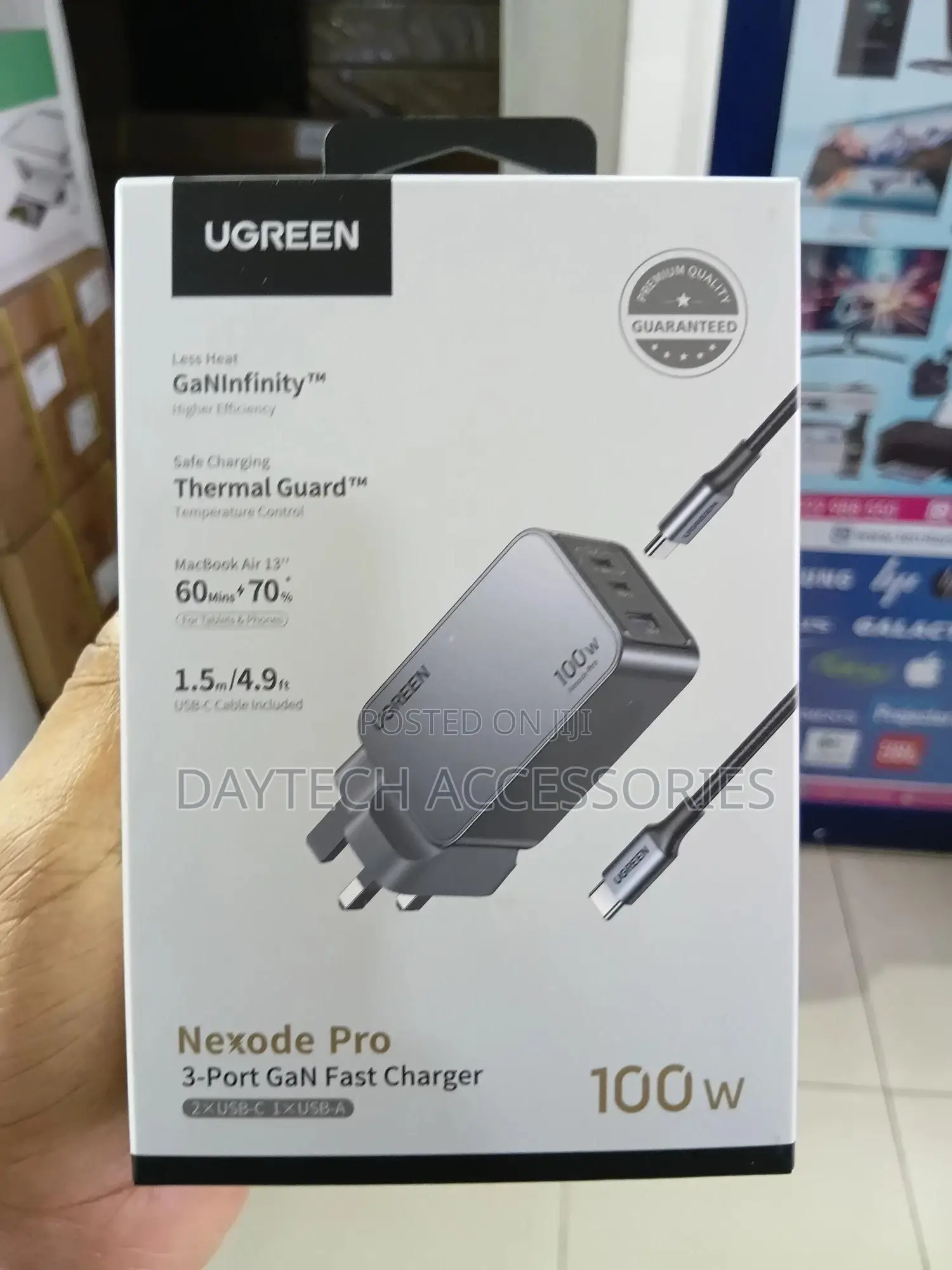 Ugreen Nexode Pro 100w Gan Fast Charger + 100w Cable - X757