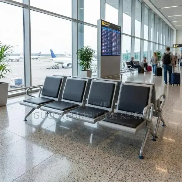 4-seater Padded Reception Waiting Bench