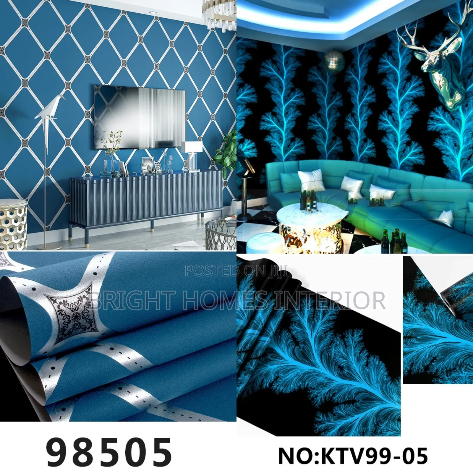 3d Leaf Like Club and Studio Wallpaper for Reflection of Light