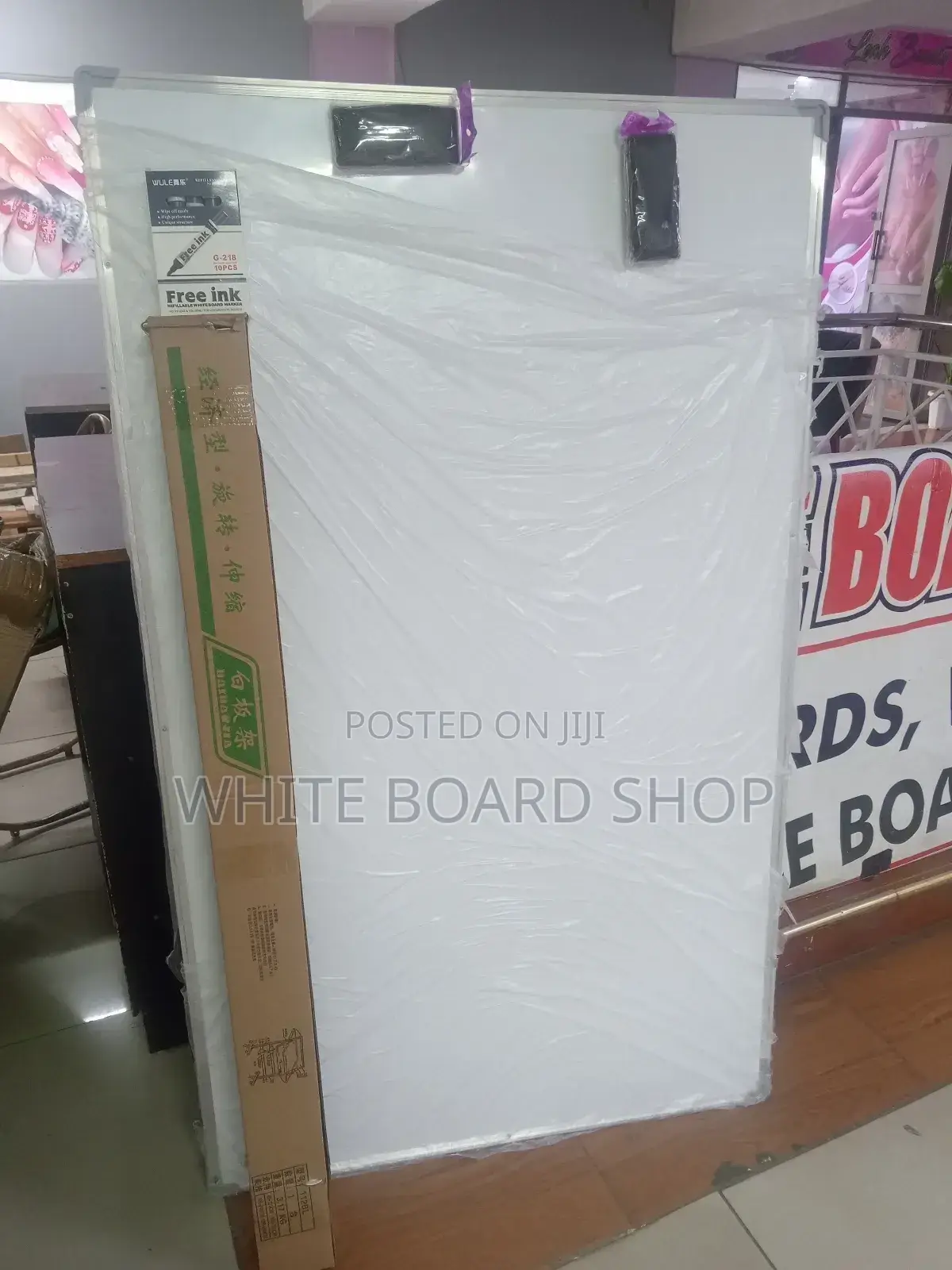 Magnetic Double Sided White Board 1500 X 900mm + 10pcs Markers+Duster