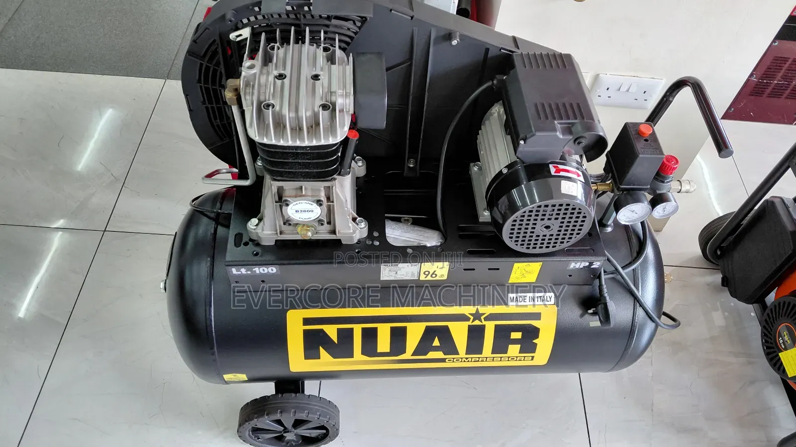 Nuair 100l Italian Air Compressor Machine.