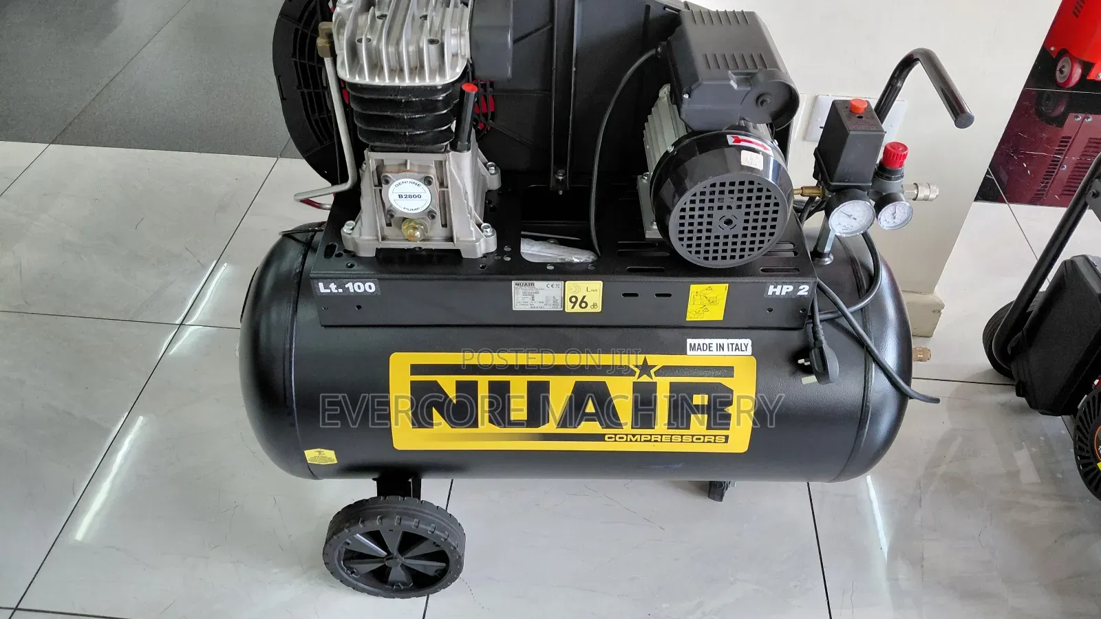 Nuair 100l Italian Air Compressor Machine.