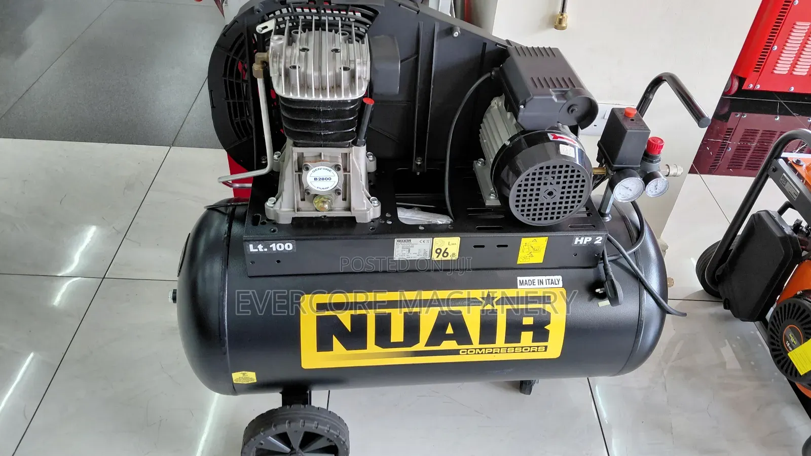 Nuair 100l Italian Air Compressor Machine.
