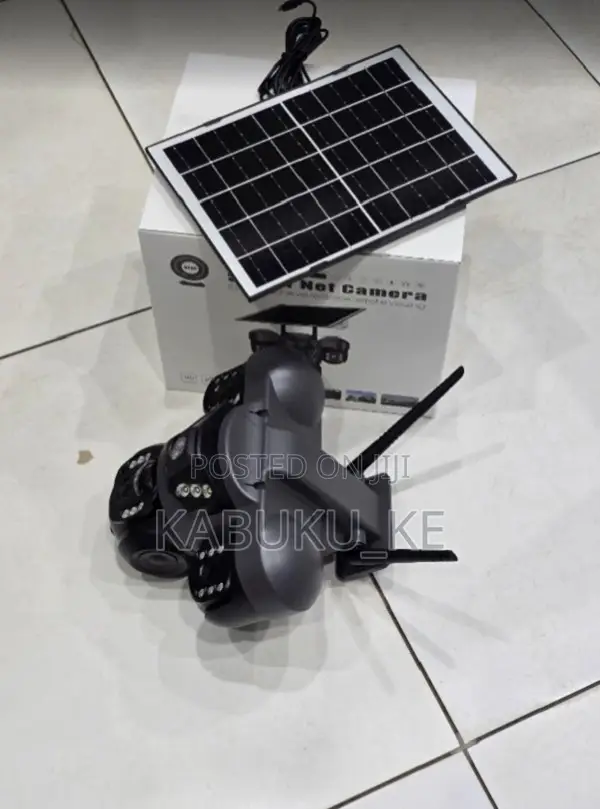 Wifi Triple-lens Solar Security Camera –Outdoor Cctv With Night Vision