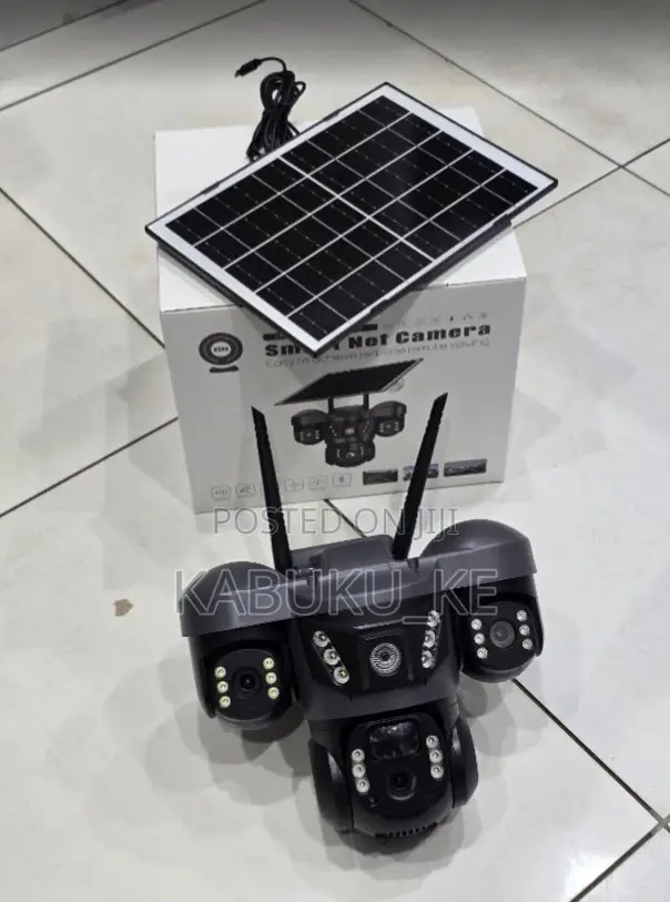 Smart Net Wifi Solar Camera With Triple Lens
