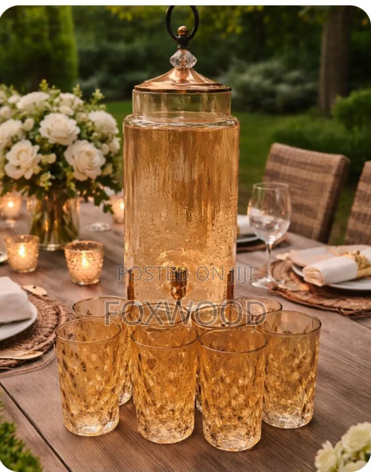 Glass Juice Dispenser 3.5liters