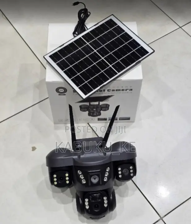 Wifi Triple-lens Solar Security Camera – Wireless Outdoor Cctv