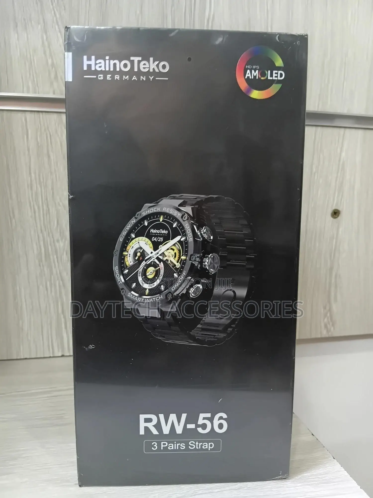 Hainoteko Rw 56 Round Screen Super Size Amoled Display Smart Watch