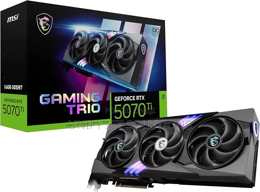 Pny Geforce RTX 5070 Ti Oc Triple Fan 16gb Gddr7 Graphics Card,