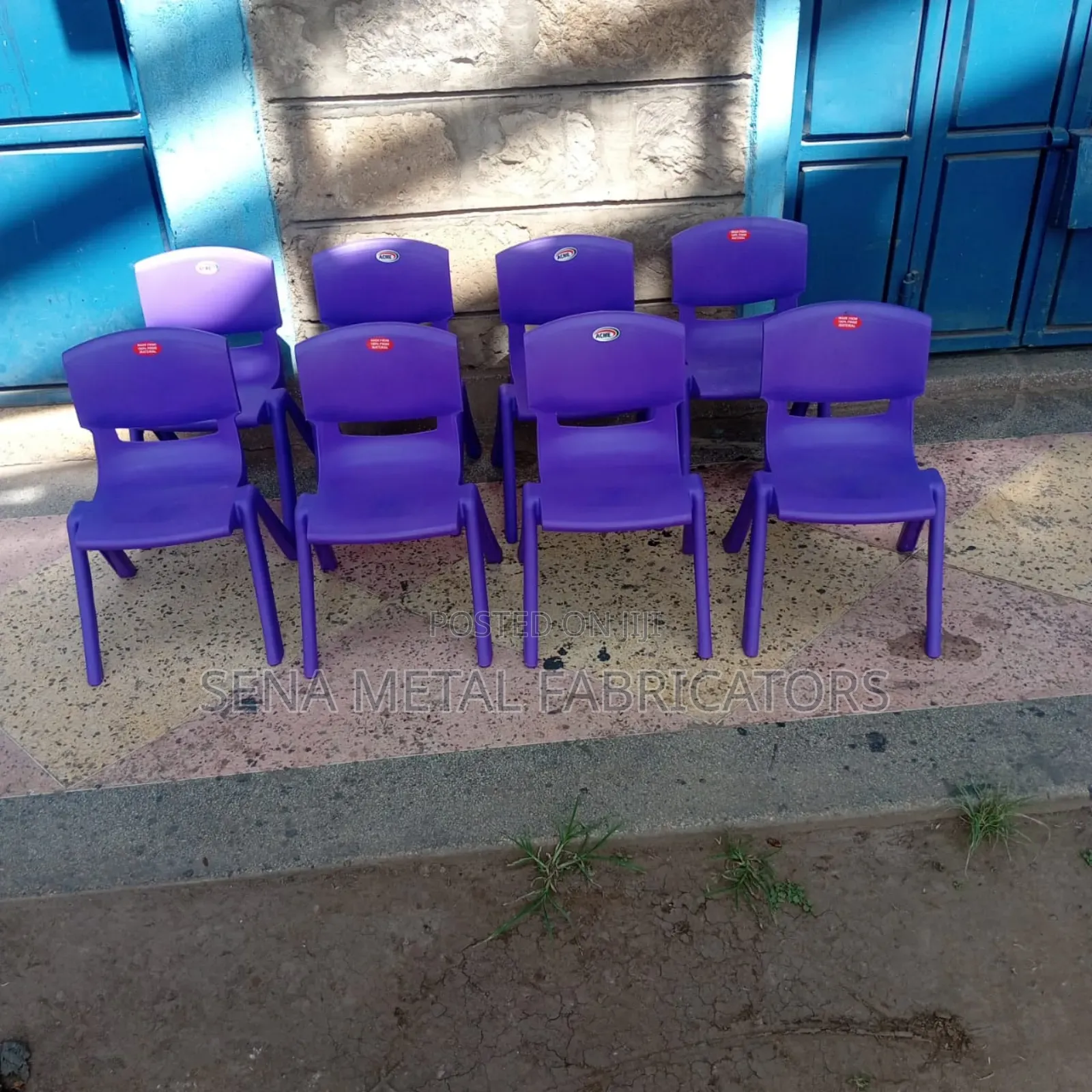 Purple Kindergarten Plastic Chairs