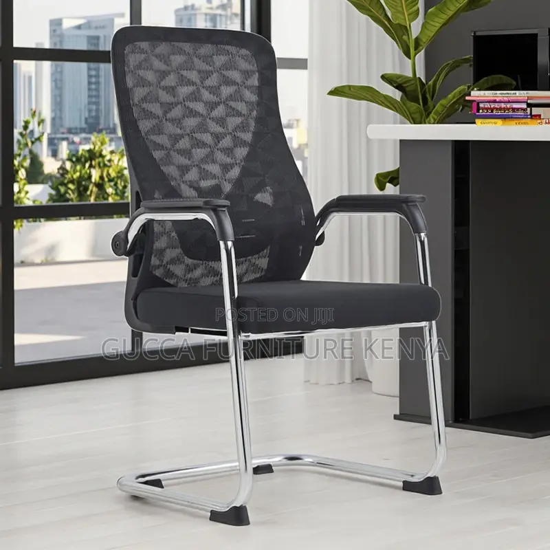 Ergonomic Mesh Mid-back Office Reception Seat