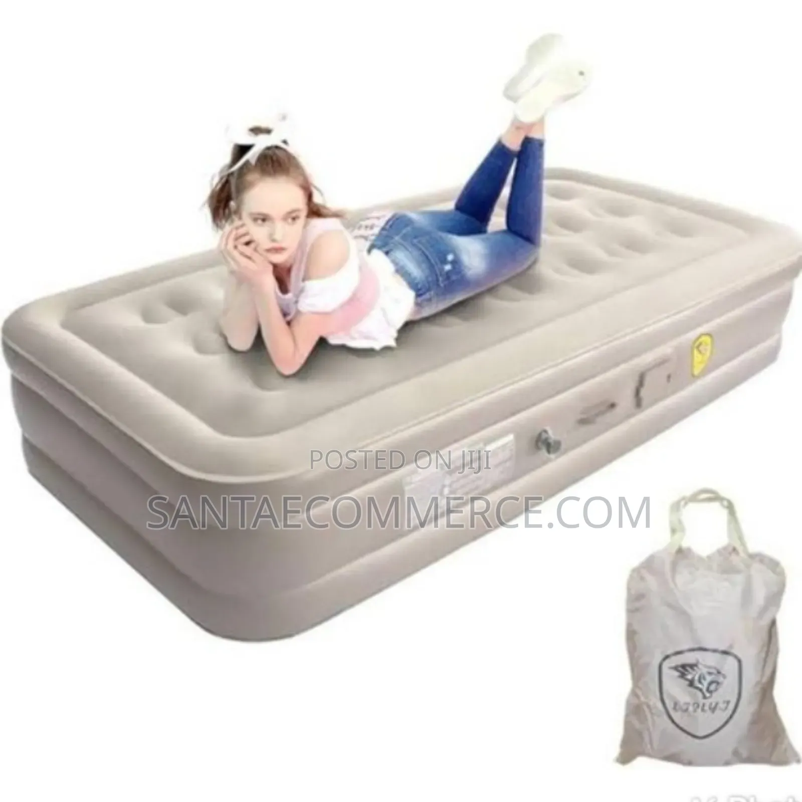 190by100by40cm Inflatable Mattress With Pillows