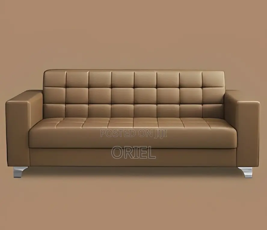 Office Sofa; Stylish Brown Executive Office Couch