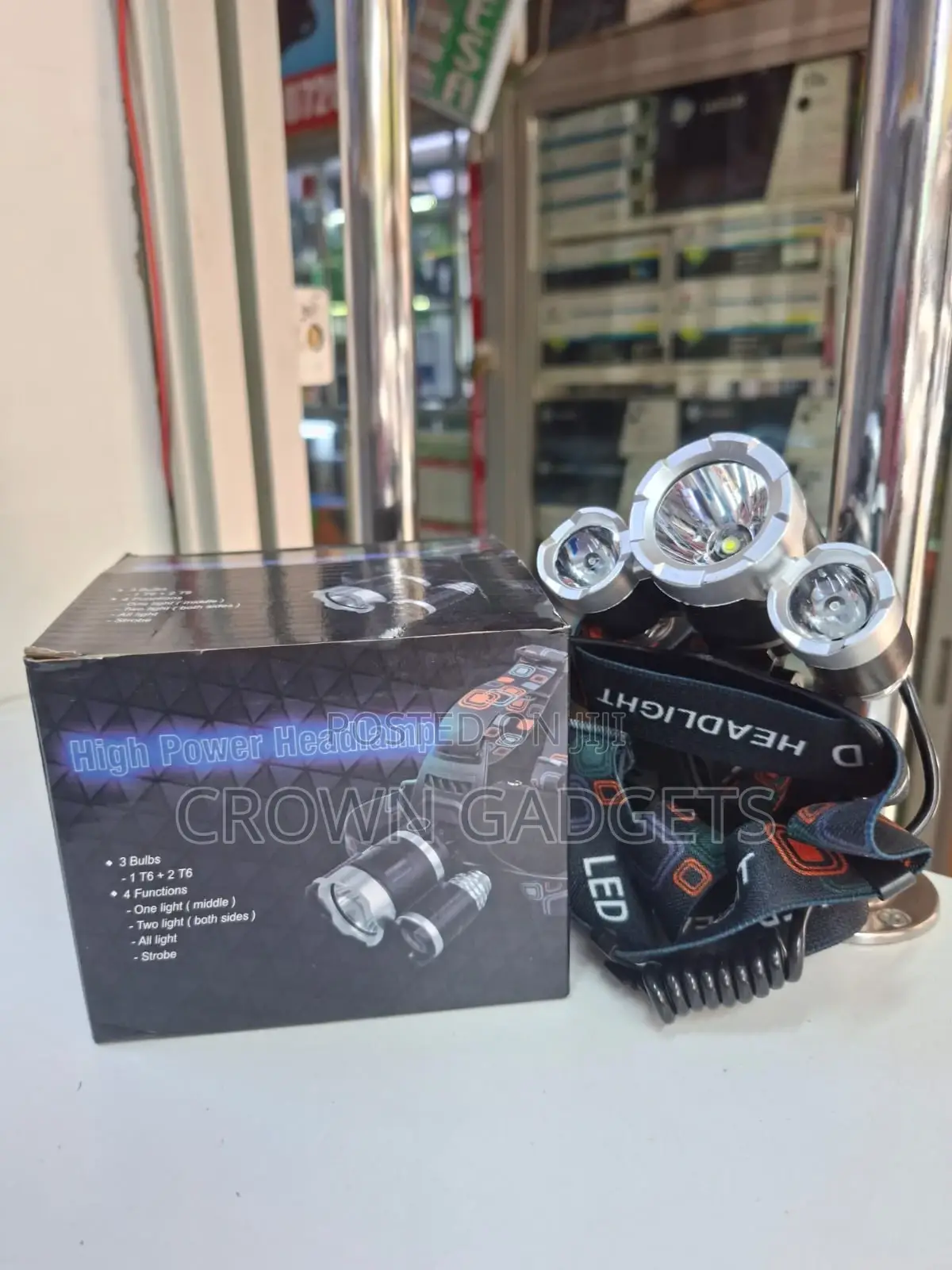 High Power 3-Bulb T6 Led Headlamp