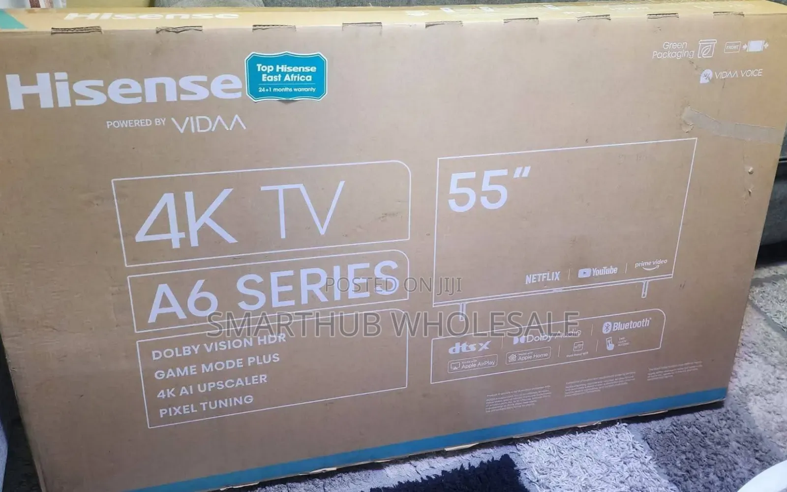 Hisense 55" Inch 55a6n Series Vidaa Smart Uhd Tv,Frameless