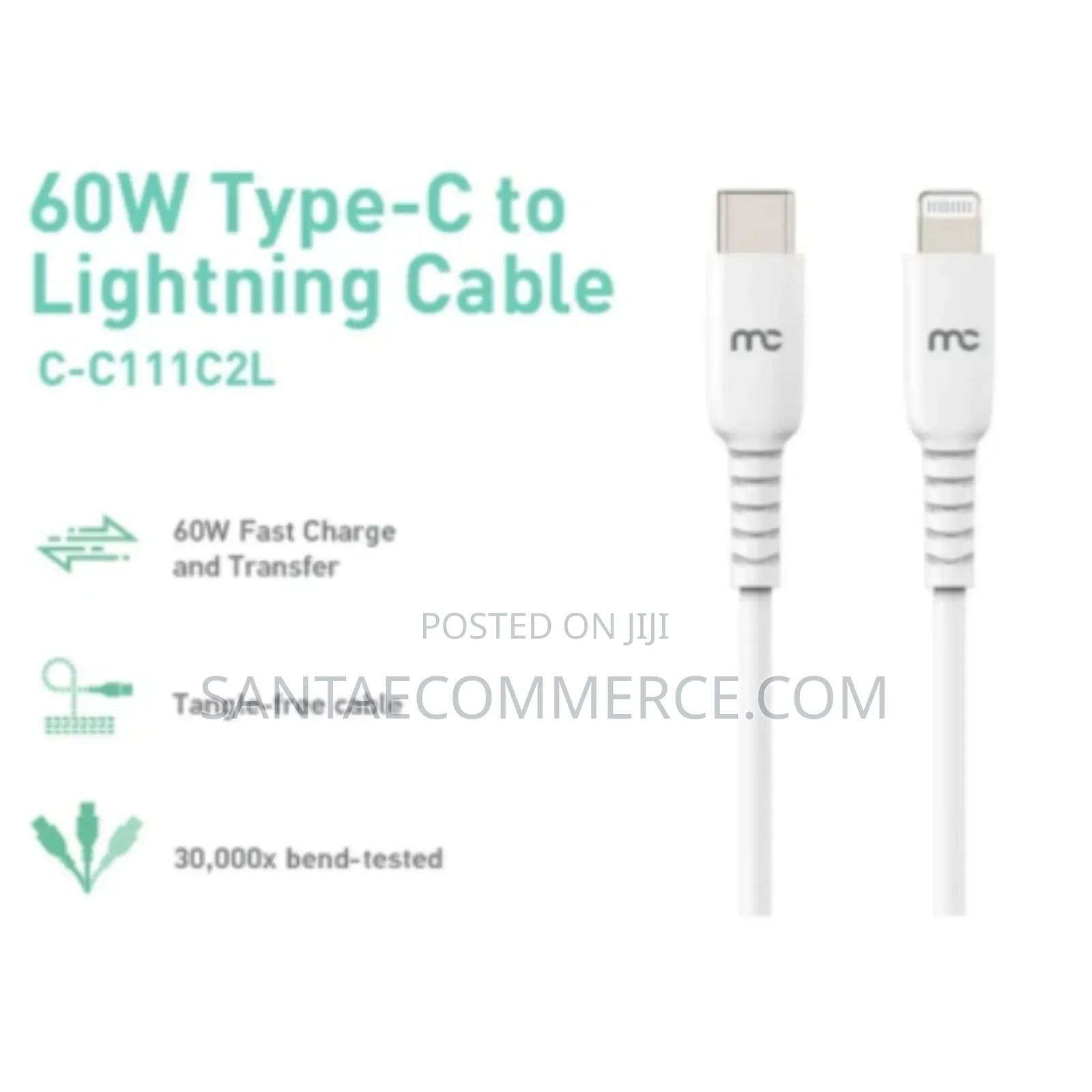 60w Type-C to iPhone Lightning Charging Cable