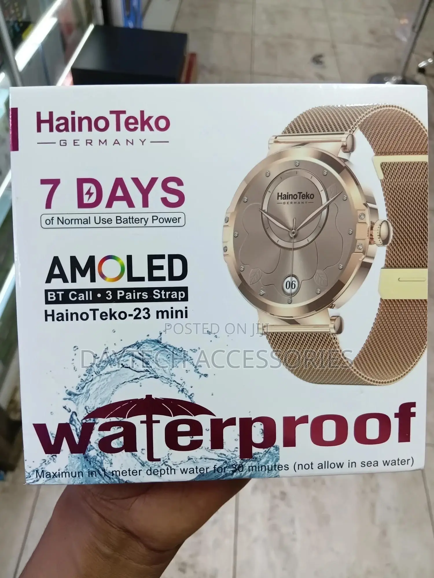 The Is a Hainoteko-23 Mini Smartwatch,
