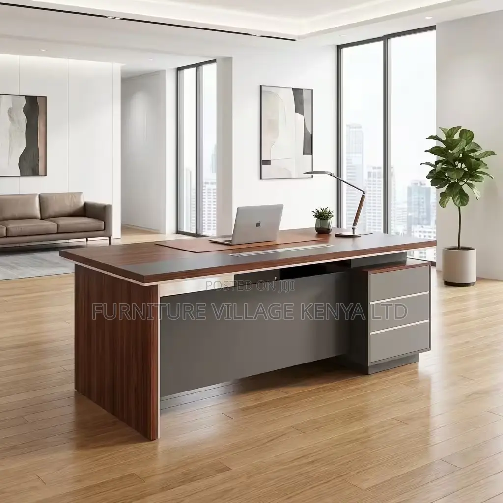 Office Desk; Modern Executive L-shaped Table