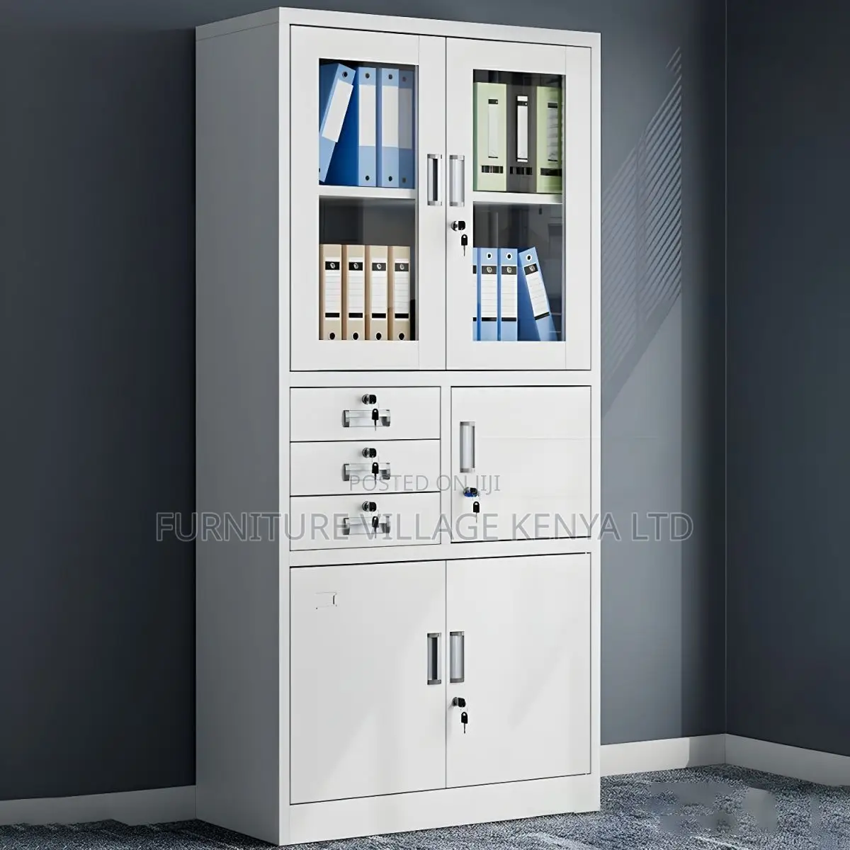 Office Cabinet; 2-door Metallic Office Filling Cabinet
