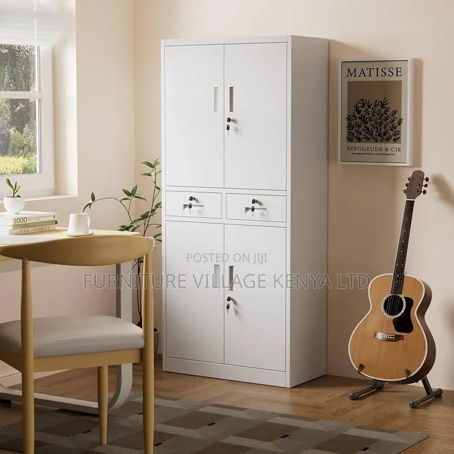 Office Cabinet; 4-door Metallic Office Cabinet