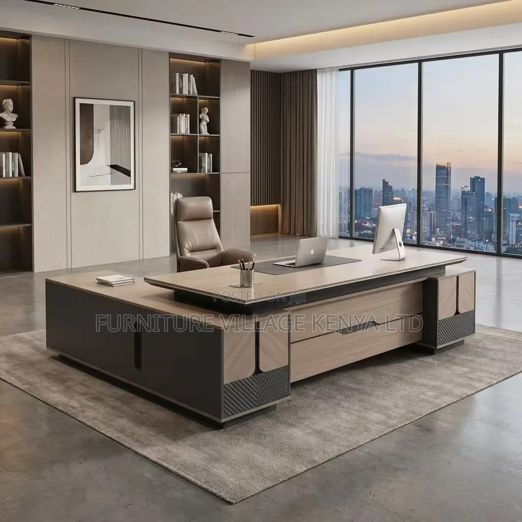 Office Desk; 2.4m Modern Executive Desk