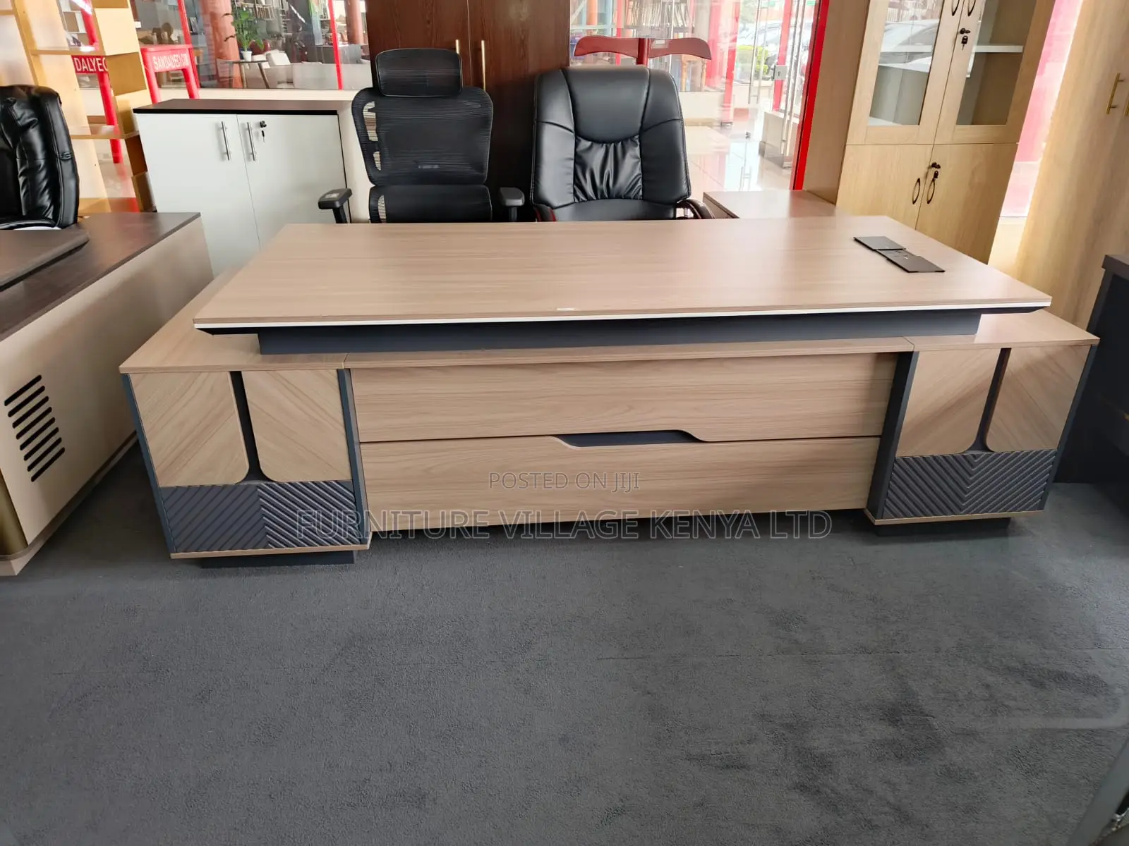 Office Desk; 2.4m Modern Executive Desk