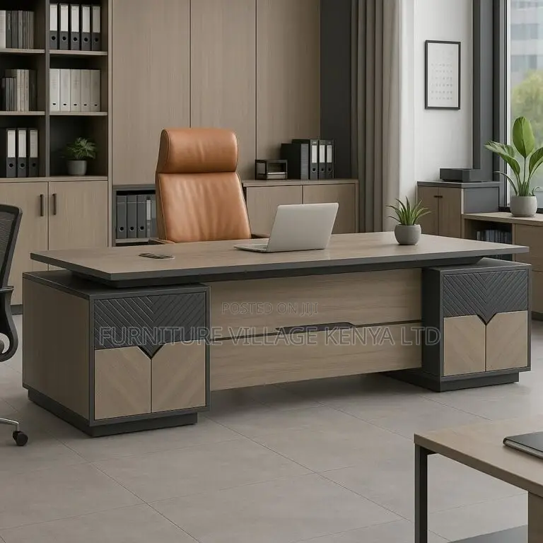 Office Desk; 2.4m Modern Executive Desk