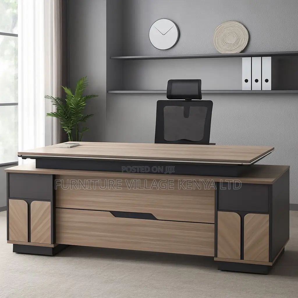 Office Desk; 2.4m Modern Executive Desk