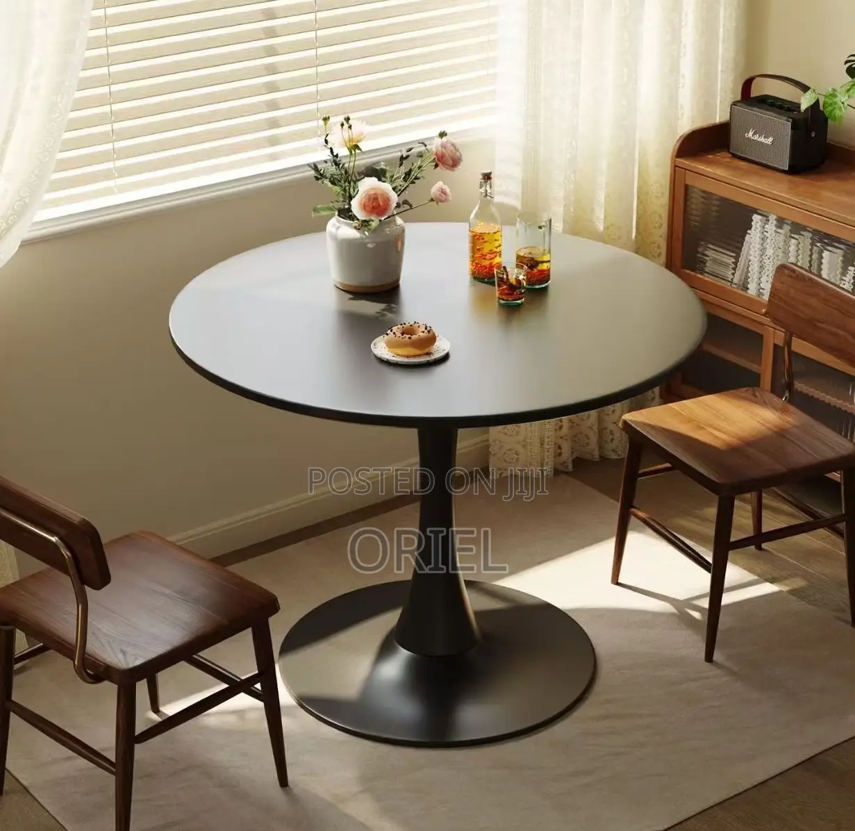 Dining Tables; Modern Farmhouse Round Dining Table