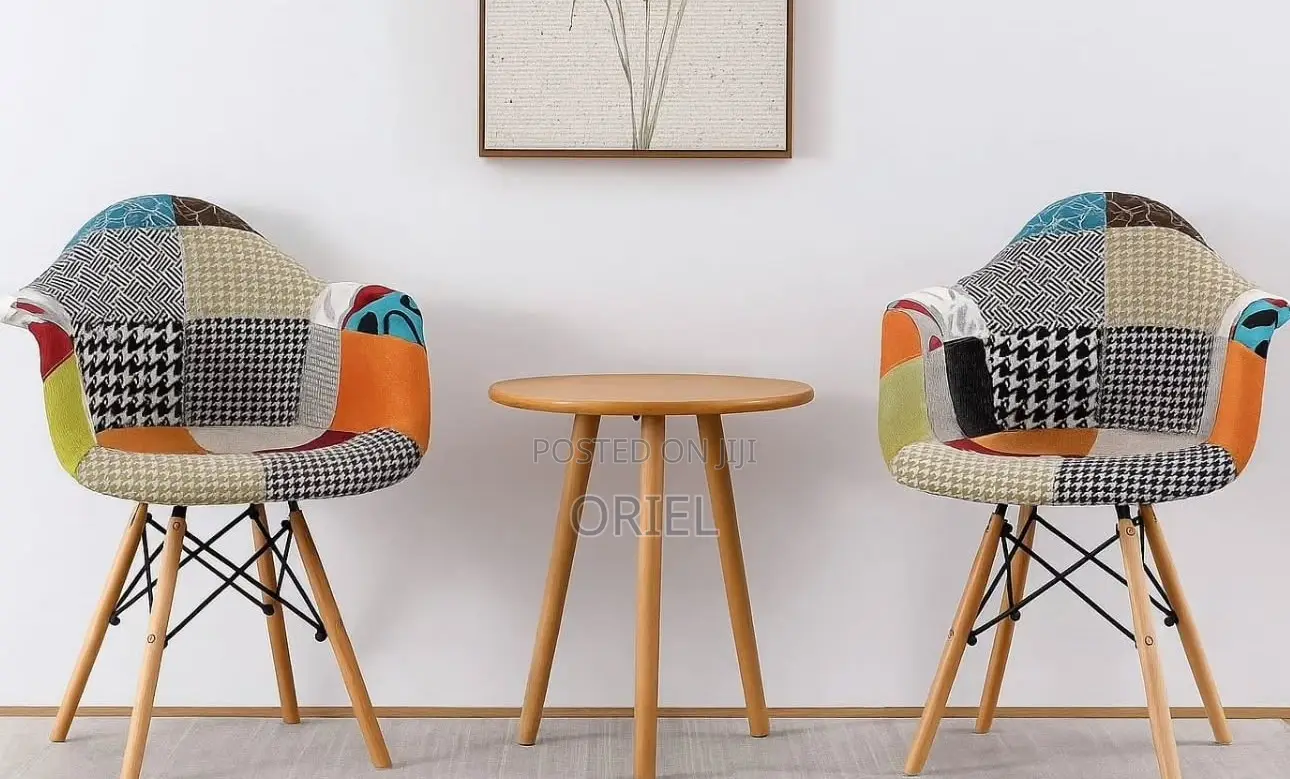 Home Chairs; Unique Patchwork Armrest Chair for Reading Nook
