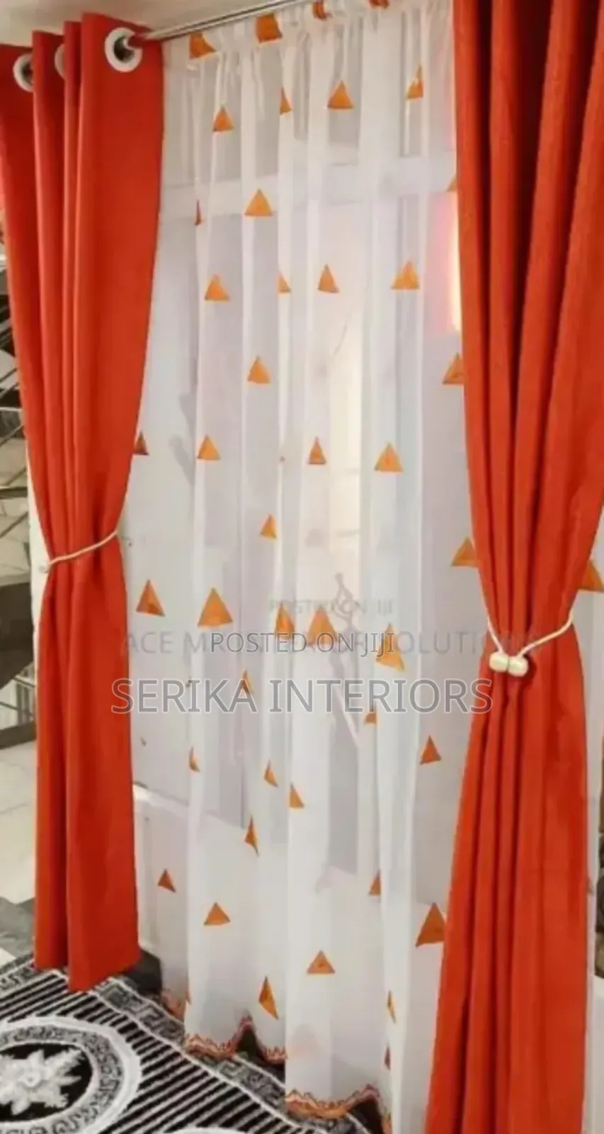 Orange Curtains Curtains Environmental Friendly Justice