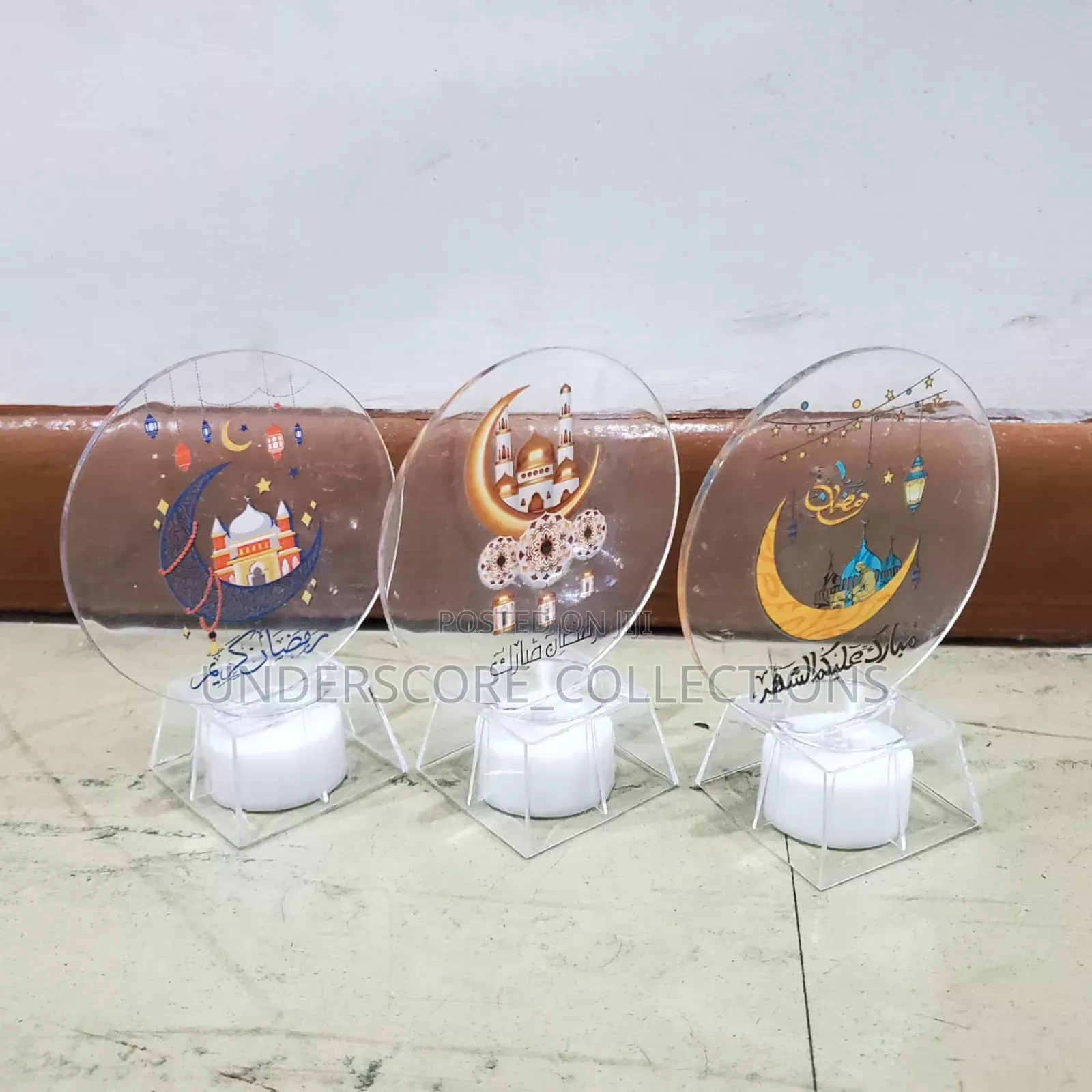 Ramadan Mubarak Led Candle Decor