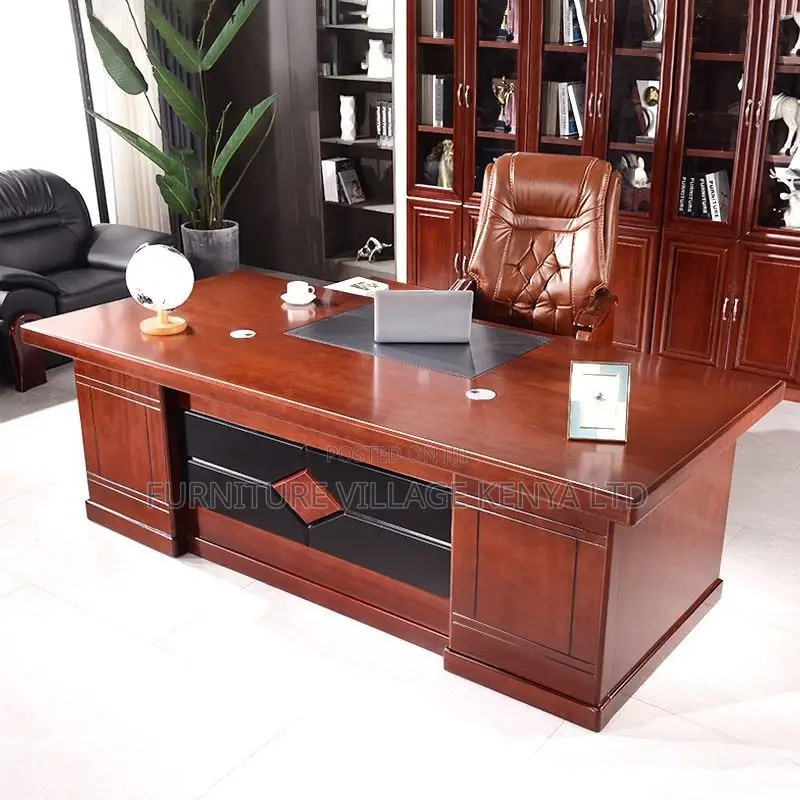 Office Desk; 140cm L-shaped Executive Office Desk
