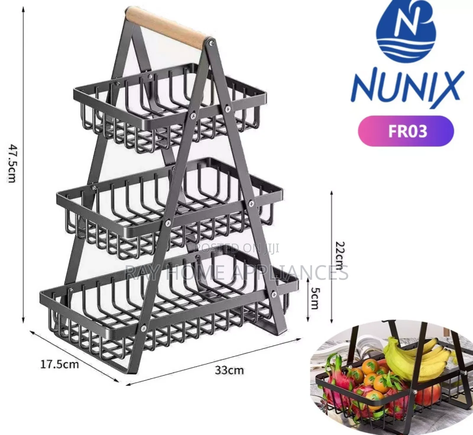 Nunix 3 Tier High Quality Fruitrack