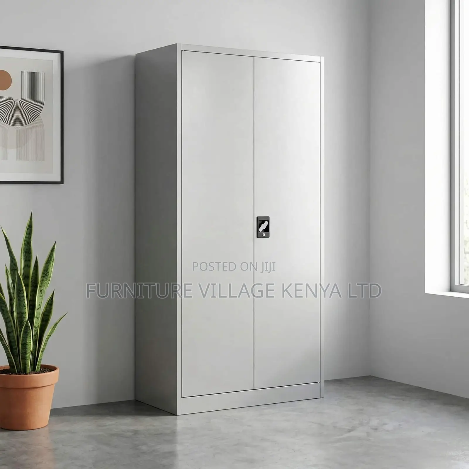 Office Cabinet; 2-door Full Metallic Filing Office Cabinet